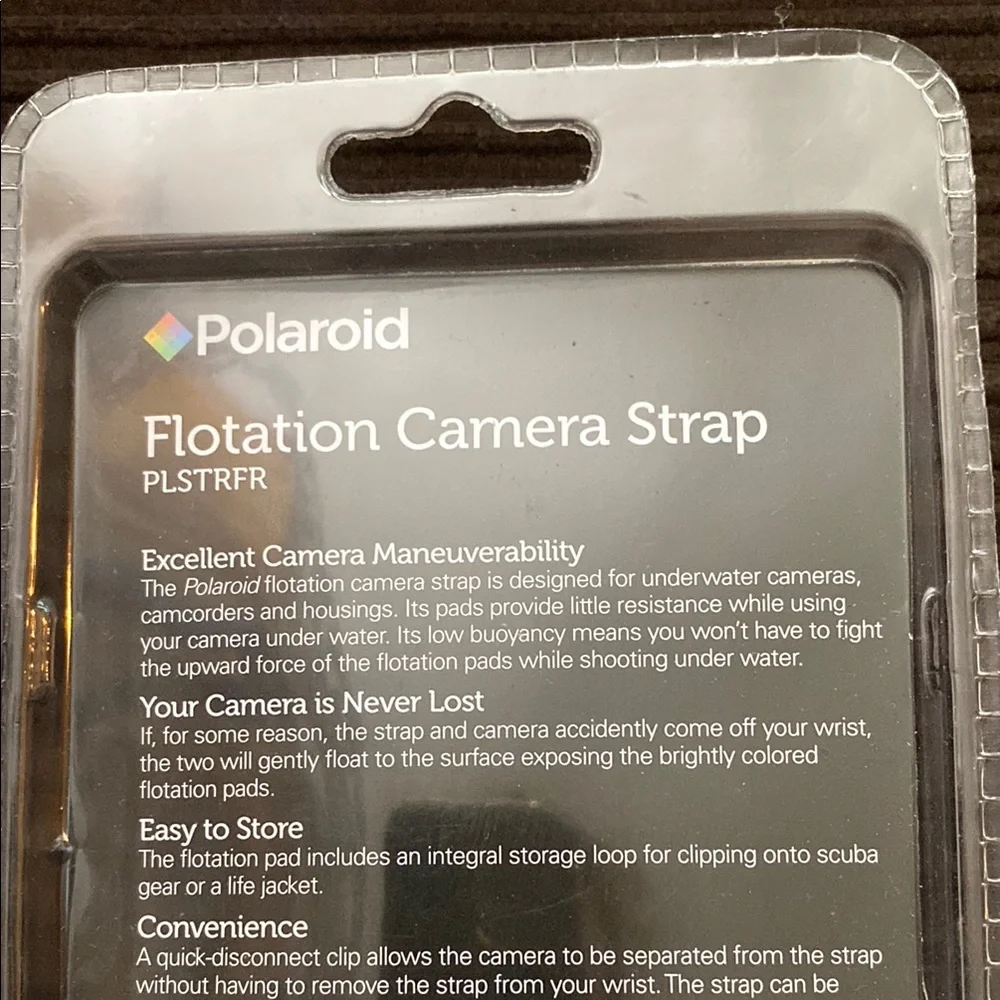 Polaroid Red Flotation Camera Strap - Picture 3 of 4